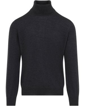 Brunello Cucinelli Brunelli Cucinelli Wool Cashmere Turtleneck - Blue