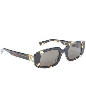 BVLGARI Tubogas Spotted Havana Sunglasses - Metallic