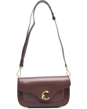 Coccinelle Borsa Tote Bordeaux - Bianco