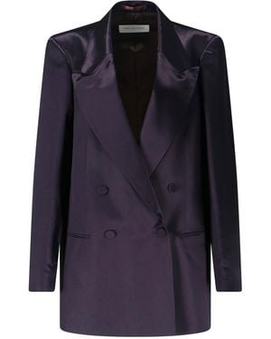 Dries Van Noten Blazer Doppiopetto - Blue