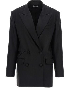 David Koma Tailored Tuxedo Blazer - Black