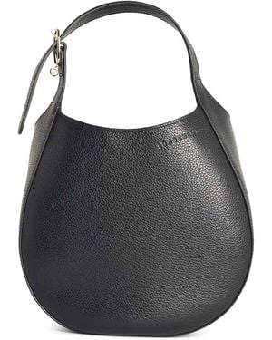 Longchamp Le Foulonn S Leather Bag - Black