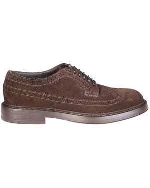 Doucal's Dovetail Derby Lace-Up - Brown