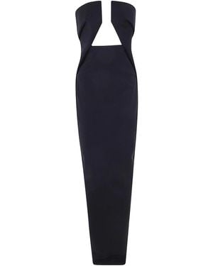 Rick Owens Prong Gown Dress - Blue