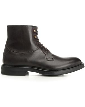 Corvari Oiled Leather Ankle Boot - Black