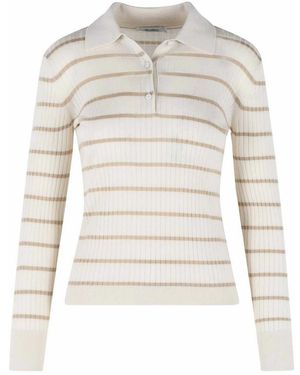 Max Mara Gitano Ivory Cashmere And Silk Jumper - White