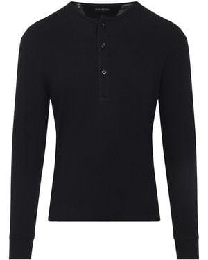 Tom Ford Henley T-Shirt - Black
