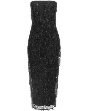 ROTATE BIRGER CHRISTENSEN Sequins Midi Tube Dress - Black