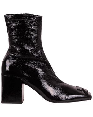 Courreges Oleatex Lace-Up Ballet Flats - Black