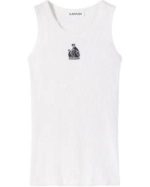 Lanvin Sleeveless Vest - White