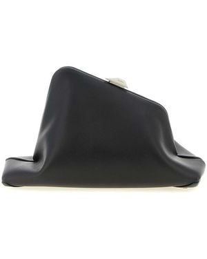 The Attico Day Off Small Clutch - Black