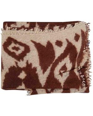 Mirror In The Sky 85X200 Open Knited Shawl - Brown