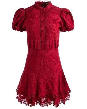 Alice + Olivia Loryn Shirt Dress - Red