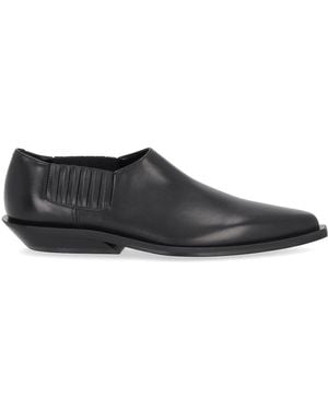 Ann Demeulemeester Letaher Loafers - Gray