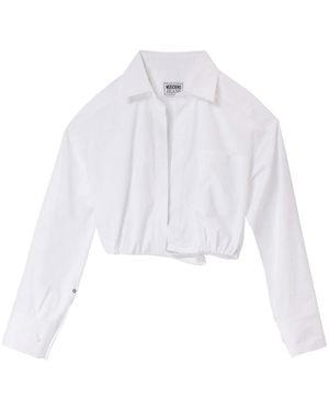 Moschino Cropped Shirt - White