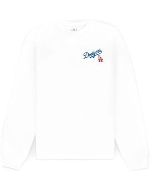 Sporty & Rich Dodgers Serif Crewneck - White