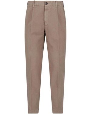 Incotex Straight Cotton Pants - Gray