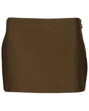 KHAITE Jett Skirt - Brown