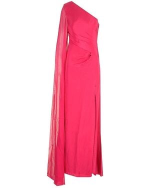 Roland Mouret Asymmetrical Silk Dress - Pink