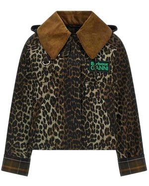 Barbour X Ganni Waxed Jacket - Black