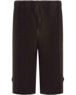 Homme Plissé Issey Miyake Wear Or Wrap Bermuda Shorts - Black