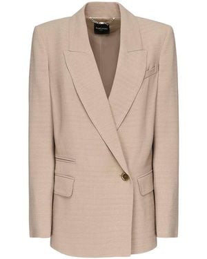 Marciano Double-Breasted Blazer - Natural