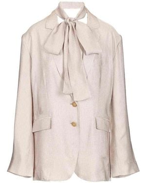 Acne Studios Single-Breasted Jacket - Natural