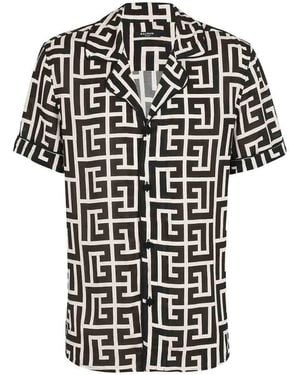 Balmain Monogram Shirt - Black