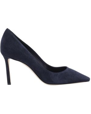 Jimmy Choo Romy 85 Suede Court Shoes - Blue