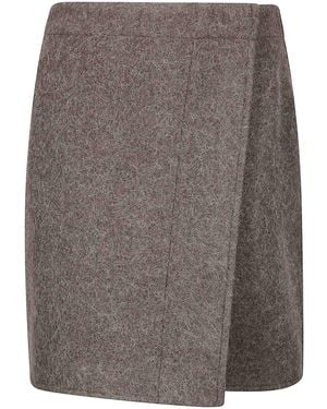 Lemaire Gonna A Portafoglio - Marrone