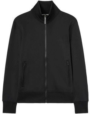 Palm Angels Logo Zipped Track Jacket - Black