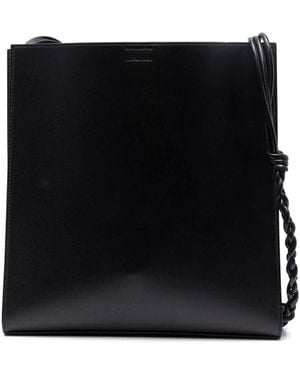 Jil Sander Tangle Leather Crossbody Bag - Black