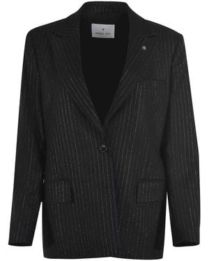 Manuel Ritz Wool Blend Jacket - Black