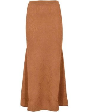 Twinset Midi Skirt - Brown