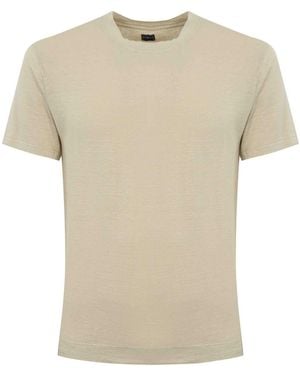Fedeli Linen T-Shirt - Natural