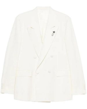 Lardini Giacca Uomo Soiree Drop 7 Reg - White