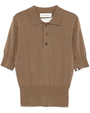 Extreme Cashmere Cotton Cash Polo - Brown