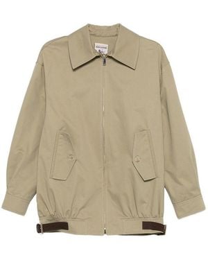 Semicouture Nives Cotton Bomber Jacket - Natural