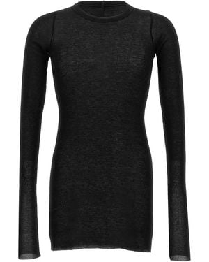 Rick Owens Rib Ls T T-Shirt - Black