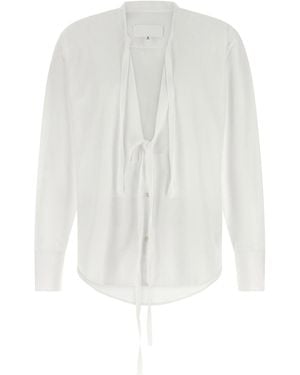 Maison Margiela Raw Cut Hem Shirt - White