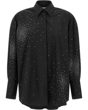 GIUSEPPE DI MORABITO Rhinestone Shirt - Black