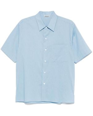 AURALEE Cotton Shirt - Blue