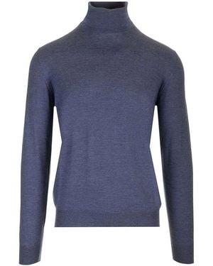 Mauro Ottaviani Wool Turtleneck Wish - Blue