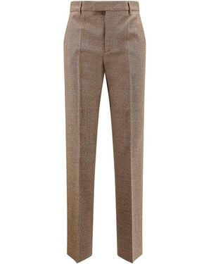 MM6 by Maison Margiela Virgin Wool Trousers - Grey