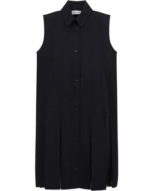 Moncler Cotton Midi Dress - Black