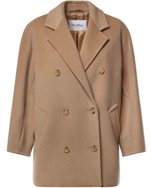 Max Mara Abrigo Midi - Marrón