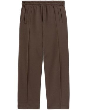Palm Angels Back Curved Logotrack Trousers - Brown