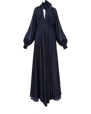 Tarik Ediz Long Dress Vinka 99140 - Blue