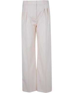 Loulou de Saison Sbiru Straight Leg Trousers - White