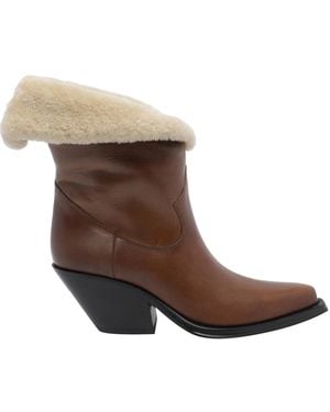 Chloé Azelan Pump Booties - Brown